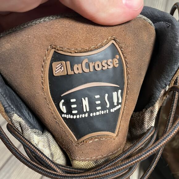 LaCrosse 4700M Hunting Boots Camo Genesys Gore Tex Men Sz 13 Leather Outdoor 11\